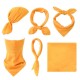 Бандана кърпа за глава Bandana в изчистен жълт цвят, Бандани кърпи - Bandana.bg