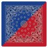 Кърпа за глава бандана Bandana в два цвята - синьо-червено