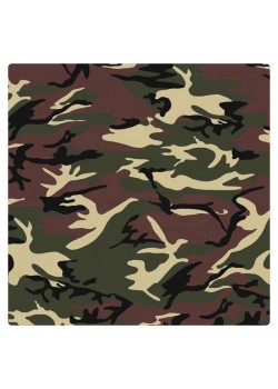Кърпа за глава бандана Bandana в зелен камуфлаж