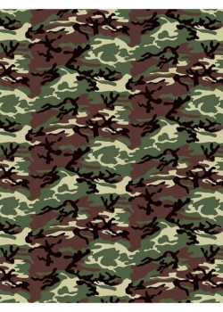 Кърпа за глава бандана Bandana в зелен камуфлаж