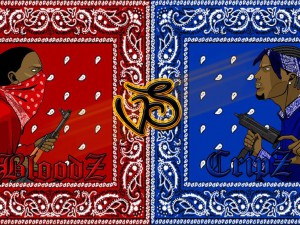 Как гангстерските банди се разпознават според цвета на банданата?