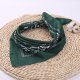 Бандана кърпа за глава Bandana в тъмнозелен цвят, Бандани кърпи - Bandana.bg