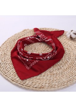 Бандана кърпа за глава Bandana в тъмночервен цвят