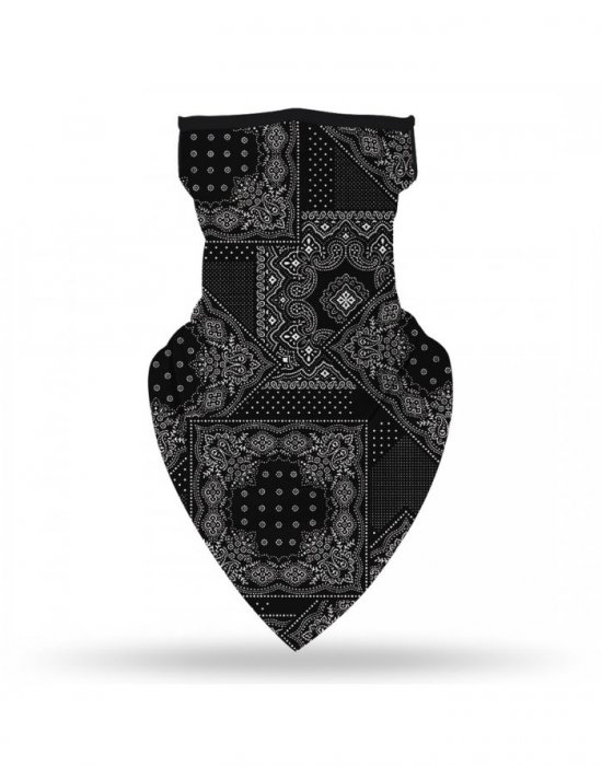 Бандана маска с уши в черно Bandana Bestseller Design, Бандани маски с уши - Bandana.bg