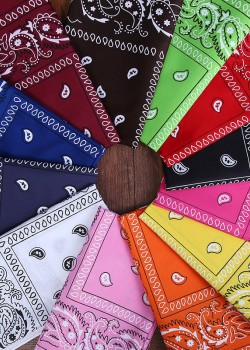 Бандана кърпа за глава Bandana в цвят каки