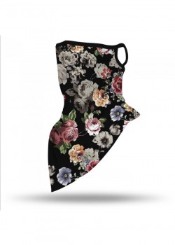 Бандана маска с уши на цветя Bestseller Design Flowers