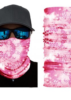 Мултифункционален шал бандана за глава в розов цвят