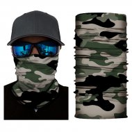 Мултифункционален шал бандана в зелен камуфлаж