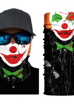 Мултифункционален шал бандана едноок клоун