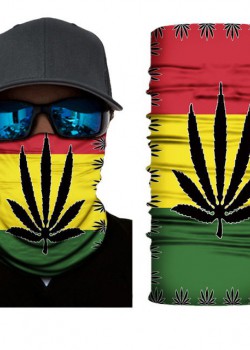 Мултифункционален шал бандана листото със седем лъча 