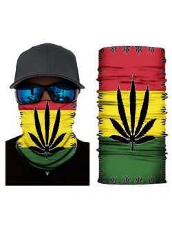 Мултифункционален шал бандана листото със седем лъча 