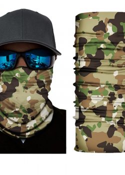 Мултифункционален шал бандана в горски камуфлаж