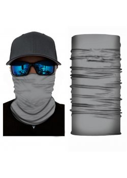 Мултифункционален шал бандана изчистен сив цвят