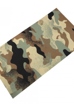 Мултифункционален шал бандана за глава в кафяв камуфлаж