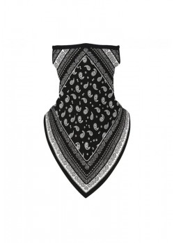 Бандана маска с уши в черно Band Design Black