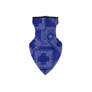 Бандана маска с уши в синьо Bandana Design
