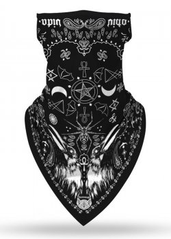 Бандана маска с уши в интересен дизайн