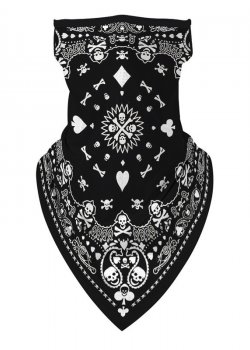 Бандана маска с уши в черно Band Bestseller