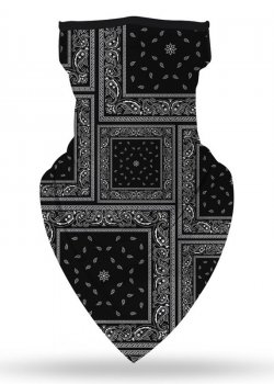 Бандана маска с уши в черно Band Bestseller