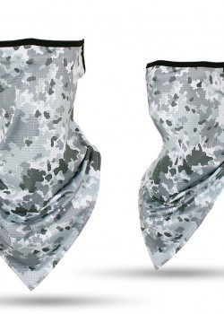 Бандана с уши в сив камуфлаж Camo Grey