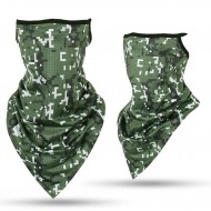 Бандана с уши в зелен камуфлаж New Camo Green