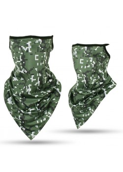 Бандана с уши в зелен камуфлаж New Camo Green