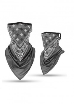 Бандана маска с уши в сив цвят Band Bestseller
