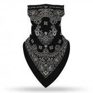 Бандана маска с уши в черно Design Banda