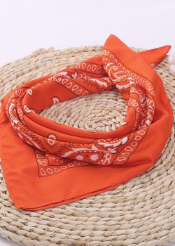 Бандана кърпа за глава Bandana в тъмнооранжев цвят