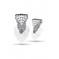 Бандана маска с уши в бял цвят Band Bestseller