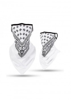 Бандана маска с уши в бял цвят Band Bestseller
