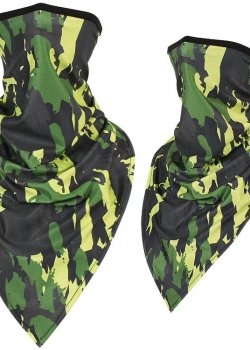 Бандана маска с уши в зелен камуфлаж Bandana