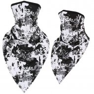 Бандана маска с уши камуфлаж черно-бял Bandana
