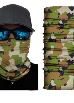 Бандана шал бъф в зелен камуфлаж Bandana Buff