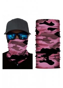 Бандана шал бъф в тъмнорозов камуфлаж HoodStyle Bandana Buff