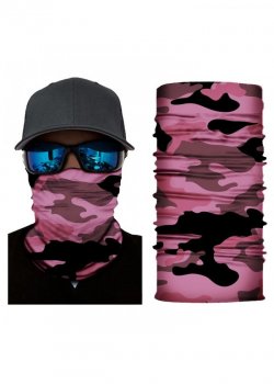Бандана шал бъф в тъмнорозов камуфлаж HoodStyle Bandana Buff