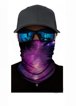Бандана шал HoodStyle Bandana Purple Starry Sky 
