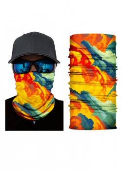 Бандана шал бъф жълт Paint HoodStyle Bandana Buff