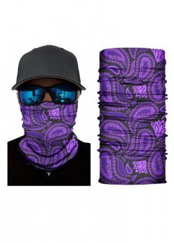 Бандана шал бъф в лилаво HoodStyle Bandana Buff