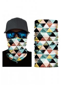 Бандана шал бъф с интересен цветен дизайн HoodStyle Bandana Buff