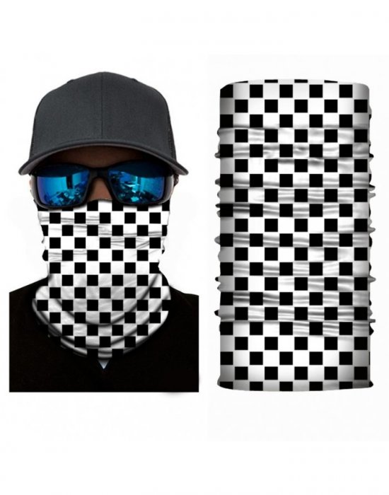 Бандана шал бъф шахматен дизайн HoodStyle Bandana Buff, Бандани шал - Bandana.bg