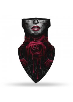 Бандана маска с уши Тайнствената роза