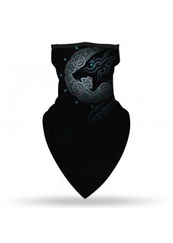 Бандана маска с уши  вълци в пълнолуние Band Wolf