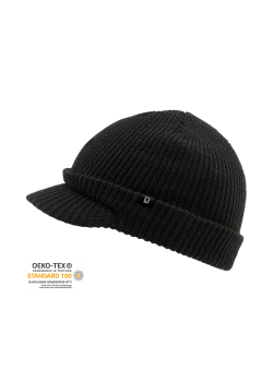 Зимна шапка с козирка в черен цвят Brandit US Shield 