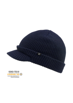 Зимна шапка с козирка в тъмносин цвят Brandit US Shield 