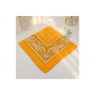 Кърпа за глава бандана Bandana в тъмножълт цвят