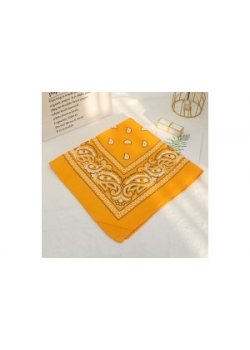 Кърпа за глава бандана Bandana в тъмножълт цвят