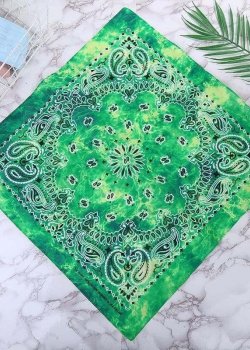 Бандана кърпа за глава Bandana в зелен цвят