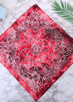 Бандана кърпа за глава Bandana в червен цвят